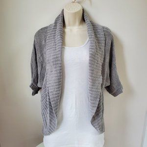 Woman Gray Dolman Sweater Knit Cardigan